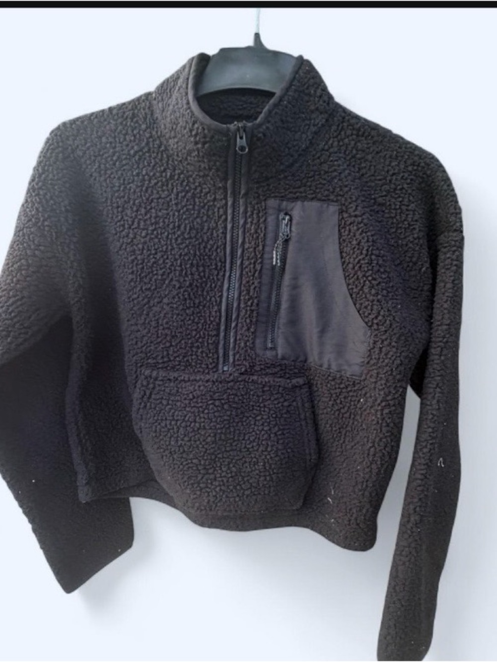Black Cersion polyester fleece jacket in size S gently used